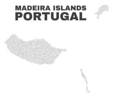 Puan vektör Madeira Adaları Haritası