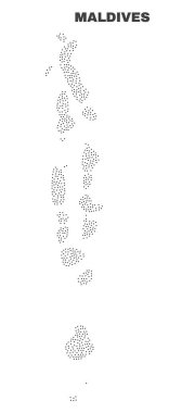 Nokta vektör Maldivler Haritası