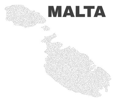 Nokta vektör Malta Haritası