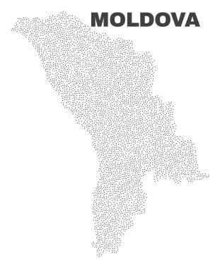 Puan vektör Moldova Haritası