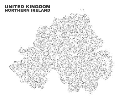 Puan vektör Kuzey İrlanda Haritası
