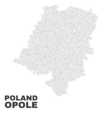 Vektör Opole Voyvodalığı harita noktaları