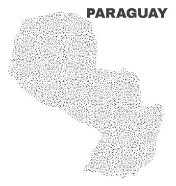 Puan vektör Paraguay Haritası