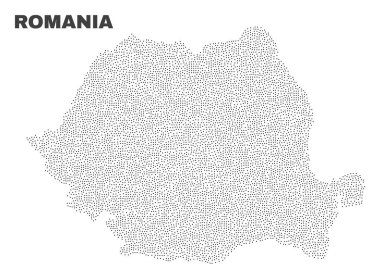 Puan vektör Romanya Haritası