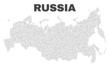Nokta vektör Rusya Haritası