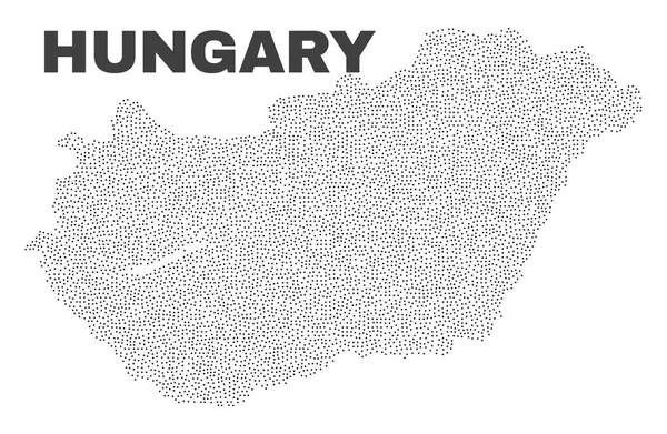 Vector Hungary Map of Points