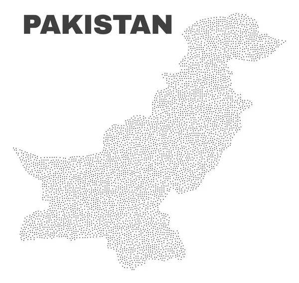 Vector Pakistan Map of Dots — Stock Vector