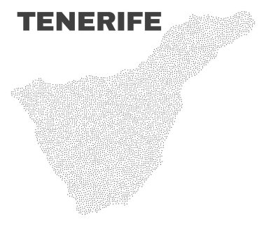 Vektör Tenerife harita nokta