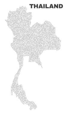 Nokta vektör Tayland Haritası