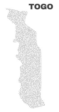 Puan vektör Togo Haritası