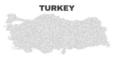 Vektör Türkiye Haritası nokta