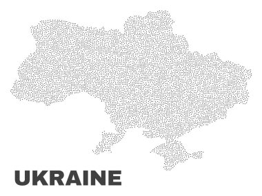 Nokta vektör Ukrayna Haritası
