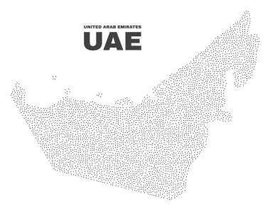 Nokta vektör Birleşik Arap Emirlikleri Haritası