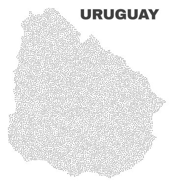 Puan vektör Uruguay Haritası