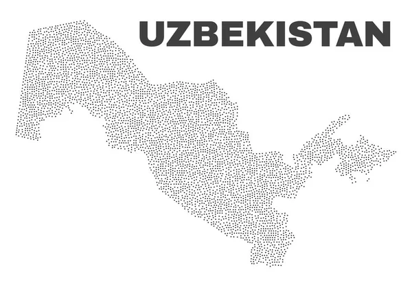 Nokta vektör Özbekistan Haritası