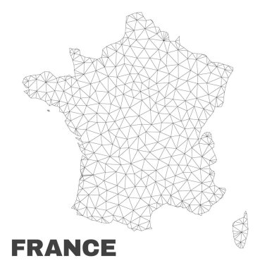 Vektör poligonal Mesh Fransa: