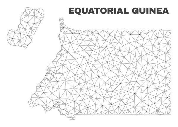 Векторная полигональная карта Экваториальной Гвинеи — стоковый вектор