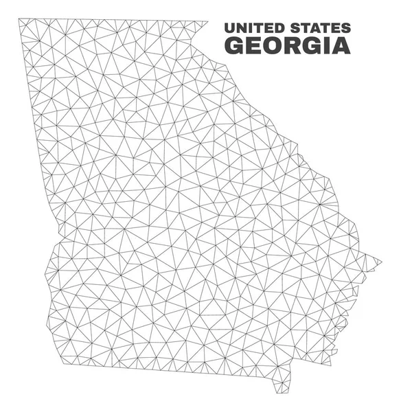 Vektör poligonal Mesh Gürcistan Devlet harita