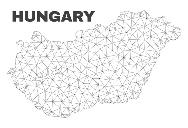 Vector Polygonal Mesh Hungary Map