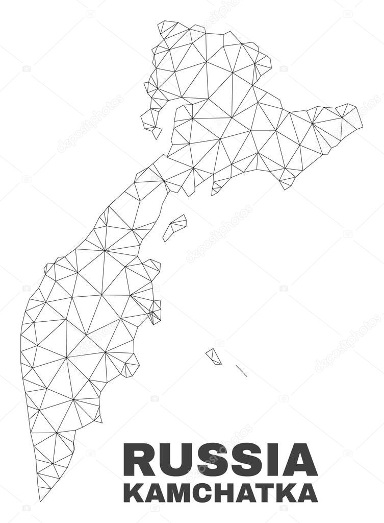 Vector Polygonal Mesh Kamchatka Map