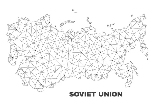 Векторная полигональная карта Советского Союза — стоковый вектор