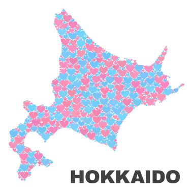 Hokkaido harita - Valentine Kalpler mozaiği