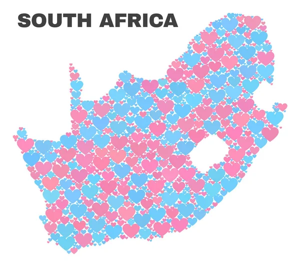 Güney Afrika Cumhuriyeti harita - Valentine Kalpler mozaiği