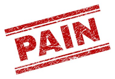 Grunge ağrı damga mühür dokulu