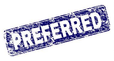 Tercih edilen çerçeveli yuvarlatılmış dikdörtgen damga çizik