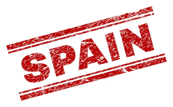 Sello de sello de ESPAÑA texturizado rayado — Vector de stock