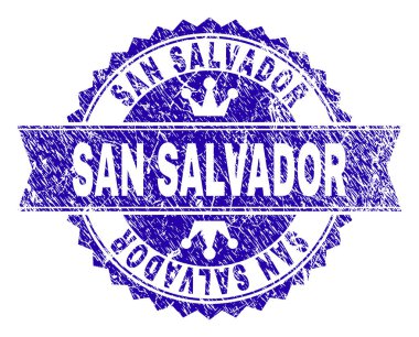 Dokulu San Salvador damga mühür kurdele ile çizik
