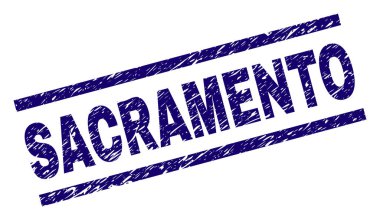 Dokulu Sacramento damga mühür çizik