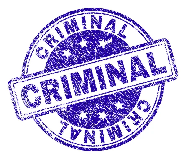 Grunge getextureerde criminele stempel-zegel — Stockvector