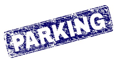 Yuvarlatılmış dikdörtgen damga Grunge Park çerçeveli