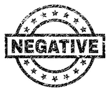 Dokulu negatif damga mühür çizik