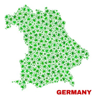 Kenevir yaprak kolaj Almanya Haritası