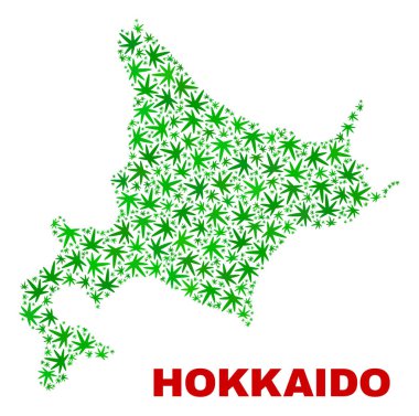Kenevir yaprak mozaik Hokkaido harita