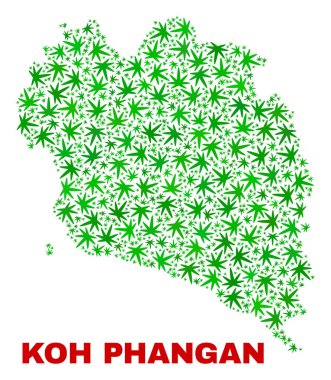 Kenevir kolaj Koh Phangan harita bırakır