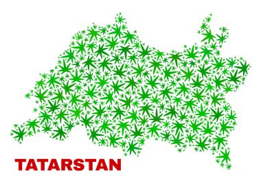 Esrar kolaj Tataristan harita bırakır