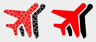 Noktalı ve Düz Vektör Uçaklar Simgesi