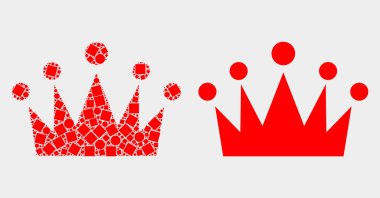 Nokta ve Düz Vektör Taç Simgesi