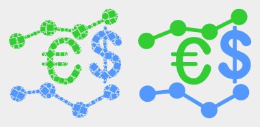 Nokta ve Düz Vektör Finansal Eğilimler Simgesi