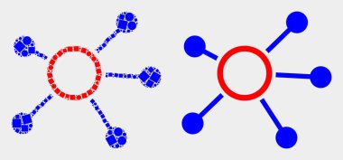 Pikselli ve Düz Vektör Bağlantıları Simgesi