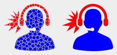 Pikselli ve Düz Vektör Operatörü Yüksek Sinyal Simgesi