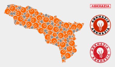 Ampul Kolaj Abhazya Haritası ve Sıkıntı Pulları
