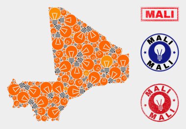 Ampul Kolaj Mali Harita ve Kauçuk Mühürler