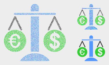 Dot Vector Euro Dolar Simgelerini Karşılaştır