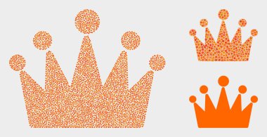 Piksel Vektör Taç Simgeleri