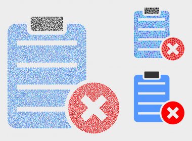 Piksel Vektör Silme Raporu Sayfa Simgeleri