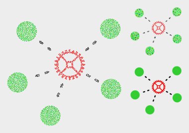 Nokta Vektör Dişli Linkler Simgeler